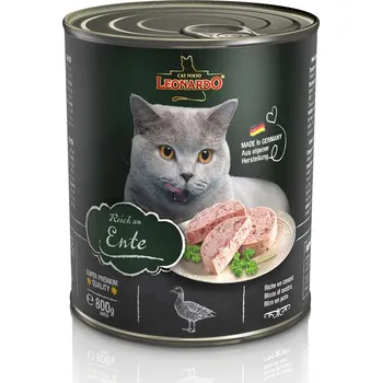 Krmivo pro kočku 24x800g Leonardo All Meat - kachní