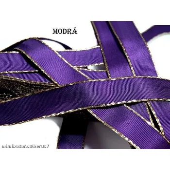 Stuha stuha - stuhy - mašle š.1,5cm modrá tmavá