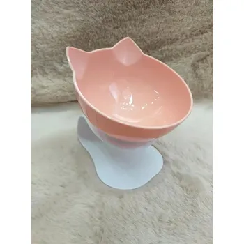 Miska pro psa Dvojitá miska pro kočky a psy | protiskluzová s podstavcem - Single Orange