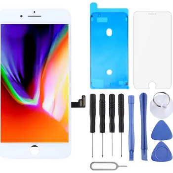 LCD panel - displej pro iPhone 8 Plus - bílý - instalační set