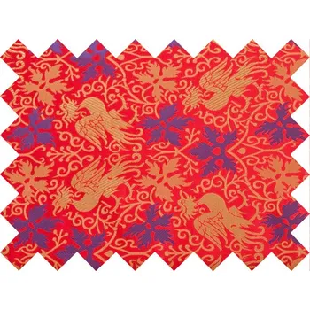 HEDVA ČESKÝ BROKÁT Vzorek brokátu 5x10cm 50749 FÉNIX červená | 13