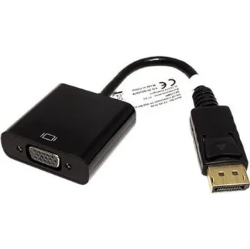 Video kabel Konvertor DP(M) -> VGA(F), 10cm, 1920x1200 @60Hz