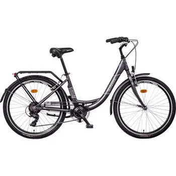 Městské kolo LIBERTY Městské jízdní kolo VIA 6spd 26" 2025 antracitové, Přední vidlice Pevná