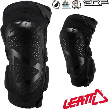 Chránič kolene chrániče kolen Leatt Knee Guard 3DF 5.0 ZIP Black Velikost: L/XL