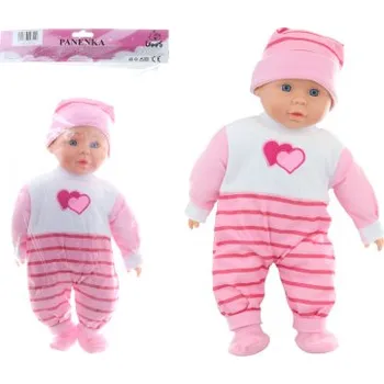 Panenka Miminko holčička se zvukem - srdíčka 40 cm