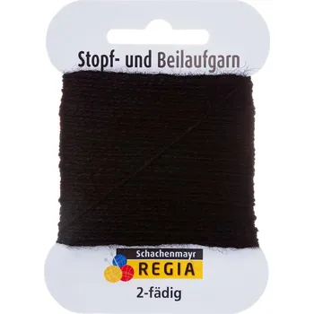 Příze Regia 2-ply Schwarz 2066 (Látací příze Regia Černá)