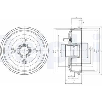 Brzdový buben Brzdový buben DELPHI BF468