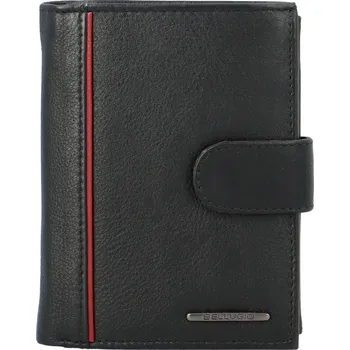 Peněženka Pánská kožená peněženka černá - Bellugio Fordett černá