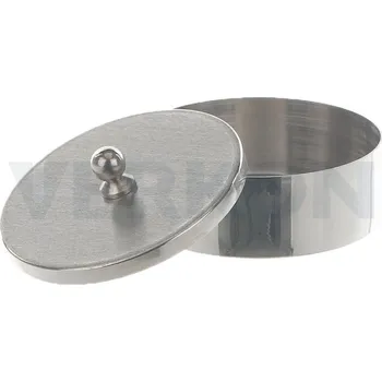 Miska odpařovací s víčkem, niklová, Objem [ml]: 100, Průměr [mm]: 90, Výška [mm]: 16