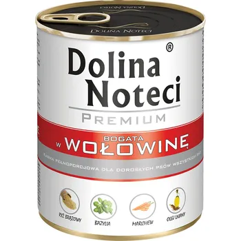 Krmivo pro psa 24x800g Dolina Noteci Premium - hovězí
