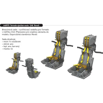 Plastikový model Eduard 1/48 Tornado ejection seats (REVELL)