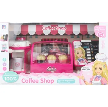 Dětská kuchyňka Kavárna na baterie s doplňky