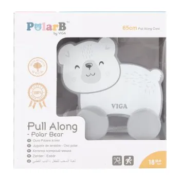 Dřevěná hračka Dřevěná tahačka lední medvěd