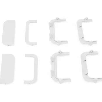 Nábytkové kování Emuca Sada PVC koncovek pro profily GOLA - C / Bílá