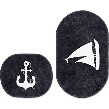 Koupelnová předložka Modré koupelnové předložky v sadě 2 ks 60x100 cm – Mila Home ID_1455624