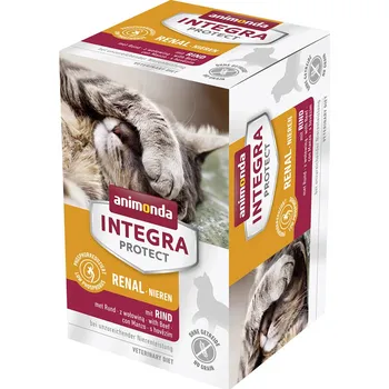 Krmivo pro kočku 6x100g animonda Integra Protect Adult Nieren (ledviny) mističky - hovězí