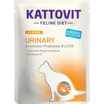 Krmivo pro kočku 6x85g Kattovit Feline Urinary Pouch - kuřecí