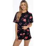Henderson pyžamo dámské 41309 - černá, XXL (Valentýnské pyžamo dámské)