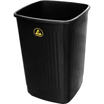 Odpadkový koš BJZ A-34058 ESD odpadkový koš 50 l (š x v x h) 360 x 510 x 360 mm plast černá 1 ks