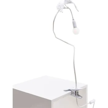 Lampička Stolní lampa SPARROW TAKING OFF 100 cm, s klipem, bílá, Seletti