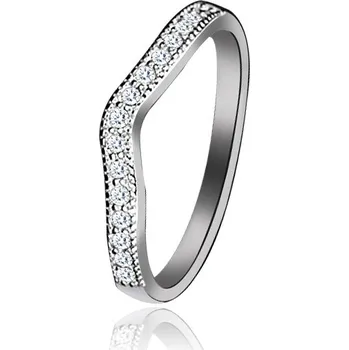 Prsten NUBIS® Stříbrný prsten se zirkony - velikost 53 - NB-5099-53