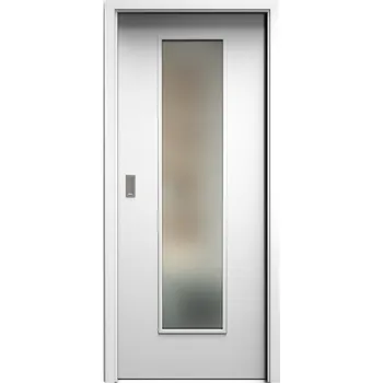 Interiérové dveře SAPELI ELEGANT PRAKTIK M55 - START - POSUVNÉ DVEŘE VČ. ZÁRUBNĚ - Bílá Průchozí šířka (cm): 80, Průchozí výška (cm): 197, Typ skla: Satináto bílé