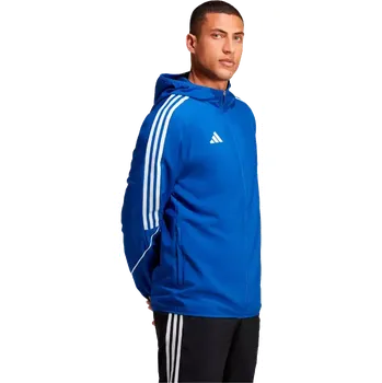 Pánská bunda s kapucí Adidas Tiro 23 League Windbreaker modrá