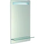 AQUALINE Zrcadlo s LED osvětlením 50x80cm, skleněná polička, kolíbkový vypínač ATH52
