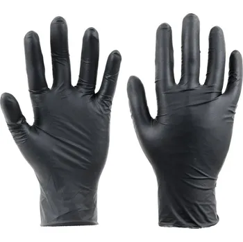 Pracovní rukavice CERVA GROUP Rukavice SPOONBILL BLACK, nepudrované VELIKOST S černá