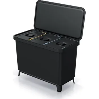 Odpadkový koš Prosperplast Odpadkový koš SYSTEMA 3x10l černý