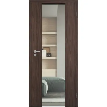 Stavební výplň SAPELI HARMONIE KOMFORT M40 - CPL LAMINÁT - OTOČNÉ DVEŘE VČ. ZÁRUBNĚ - ořech Průchozí šířka (cm): 70, Průchozí výška (cm): 197, Typ skla: Čiré sklo