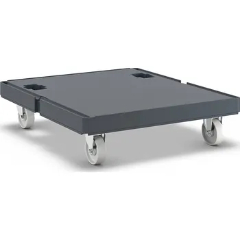 Plošinový vozík Hygienický plastový podvozek, uzavřený - kaiserkraft