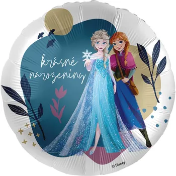 Balónek Premioloon Balonek fóliový Ledové království sestry Krásné narozeniny, 43 cm