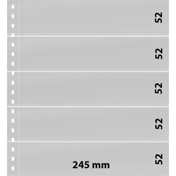 Sběratelství Lindner OMNIA listy - 5 kapes Varianta: bílá, Velikost balení: 10 ks