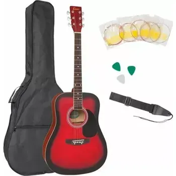 Kytara SX Encore EWP-100RB Acoustic Guitar Red Burst