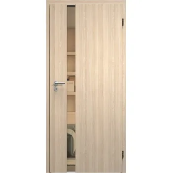 Interiérové dveře SAPELI HARMONIE KOMFORT M83 - CPL LAMINÁT - OTOČNÉ DVEŘE VČ. ZÁRUBNĚ - jasan Průchozí šířka (cm): 60, Průchozí výška (cm): 210, Typ skla: Planibel bronz