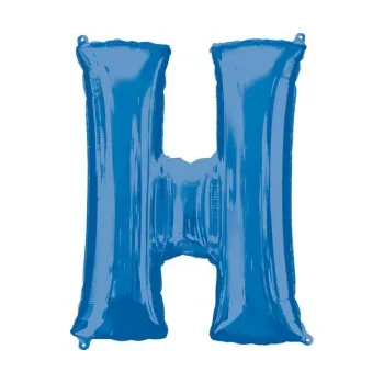 Balónek Amscan / Riethmüller Fóliové písmeno H modré, 83 cm