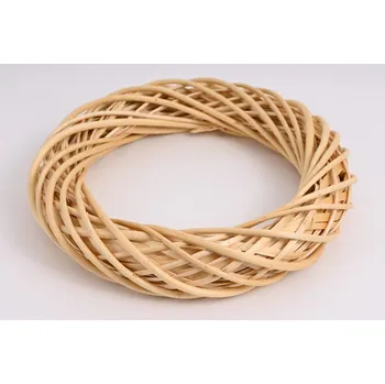 Věnec Proutěný věnec 8 x 40 cm, béžový