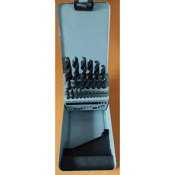 MAGG Sada vrtáků HSS do kovu 25 ks, 1,0 mm - 13,00 mm, DIN 338 (v plechové krabici)