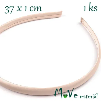 Čelenka jednoduchá potažená ecru/10mm