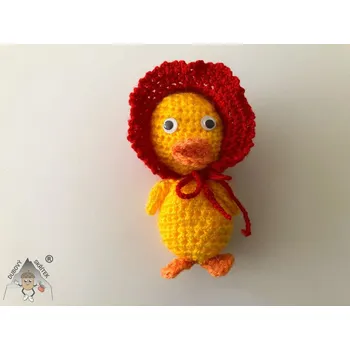 Velikonoční dekorace Dubový skřítek Káčátko s čepečkem