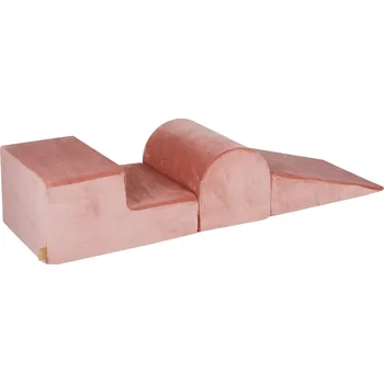 MeowBaby Pěnová hrací sada a domácí hřiště bez suchého bazénku 3 díly: meruňková