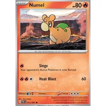 Volný čas Pokémon PAF 011/091 Numel - Paldean Fates Stav: Near Mint, Verze: NORMAL