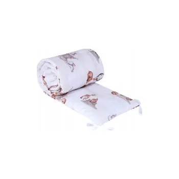 Příslušenství pro dětskou postel a kolébku Ochranný mantinel do postýlky - Zvířátka u pařezu