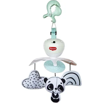 Hračka pro nejmenší TINY LOVE hudební kolotoč na cesty Black & White