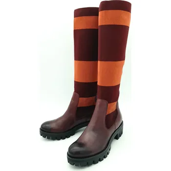 Dámská obuv Dámská volnočasová obuv 1/1-25600/23 Tamaris vínová Barva: merlot/stripe, Velikost: 37