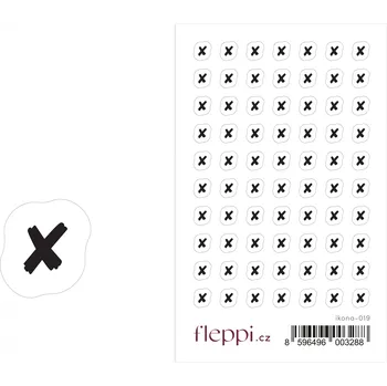 samolepka Fleppi Samolepky ikonky – Křížek