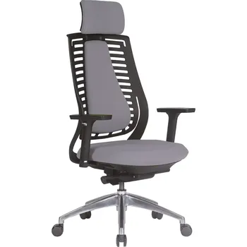 DEBORA židle kancelářská šedá