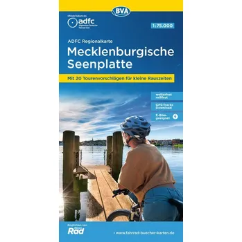 ADFC-Regionalkarte Mecklenburgische Seenplatte 1:75.000, reiß- und wetterfest, mit kostenlosem GPS-Download der Touren via BVA-w - Allgemeiner Deutscher Fahrrad-Club e.V. (ADFC)