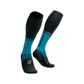 Běžecké oblečení COMPRESSPORT FULL SOCKS WINTER RUN mosaic blue/black T2 ponožky + DÁREK DLE VÝBĚRU!